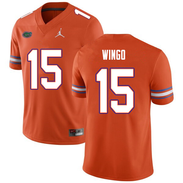 Men #15 Derek Wingo Florida Gators College Football Jerseys Sale-Orange